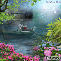 Promenade  romantique par BBM анимиран GIF