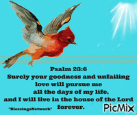 Psalm 23:6 animirani GIF
