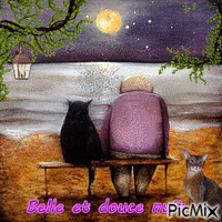 Belle et douce nuit Animated GIF