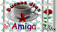Buenos Dias Amiga - Darmowy animowany GIF