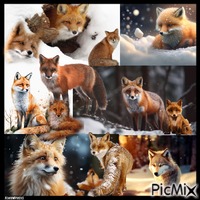 Sie gehören zu meinen Lieblingstieren der Fuchs animeret GIF