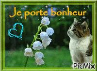 porte bonheur le muguet - Δωρεάν κινούμενο GIF