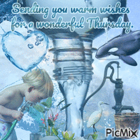 Sending you warm wishes for a wonderful Thursday. animovaný GIF