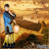 Douceur de la Grande Muraille de Chine. - GIF animasi gratis