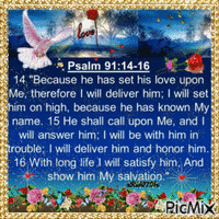 Psalm 91:14-16    4-7-23   by xRick - Бесплатный анимированный гифка