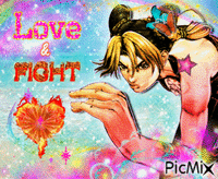 Love & Fight - GIF animado gratis
