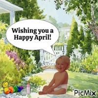 Real baby wishes Happy April