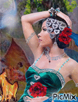 THE GYPSY AND THE MOON - Free animated GIF