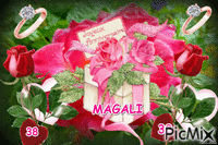 Anniversaire Magali 38 ans - Ingyenes animált GIF
