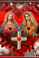 JESUS AND MARY - GIF animate gratis