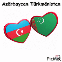 Azärbaycan Türkmänistan - GIF animé gratuit