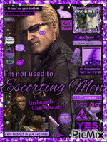Wesker meow Animated GIF