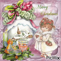 Merry Christmas Card - Gratis geanimeerde GIF