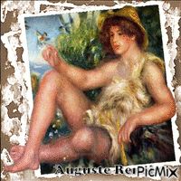 Auguste Renoir - Бесплатный анимированный гифка