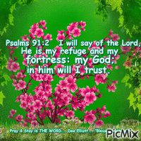 Psalms 91:2 - Бесплатный анимированный гифка