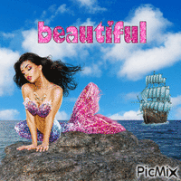 Beautiful Mermaid animeret GIF