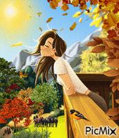 Respirando otoño animasyonlu GIF