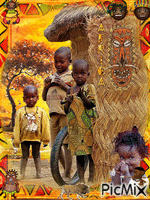 Niños de África. - GIF animé gratuit