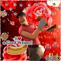 SCOUT LOVES HOT DOG !!!!!!!! анимиран GIF