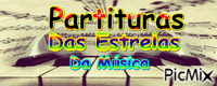 Partituras  das  Estrelas  da  musica - Бесплатный анимированный гифка