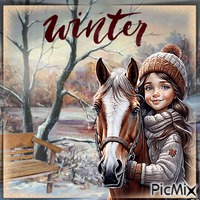 Ausritt im Winter - 無料のアニメーション GIF