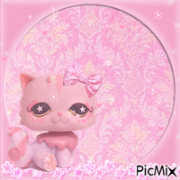 lps cat pink GIF animata