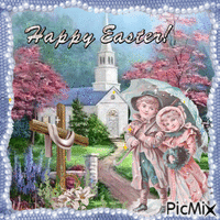 Happy Easter 复活节快乐 - GIF animé gratuit