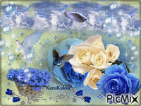 Flowers - Bezmaksas animēts GIF