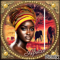 Africa animerad GIF