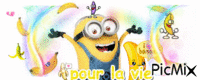 pour la vie banane - GIF animado gratis