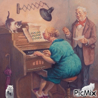 cats and music - 免费动画 GIF