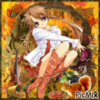manga autumn - png gratuito