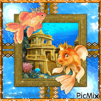(♠)King Goldfish(♠) geanimeerde GIF