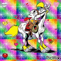 Giff Lucky Luke Jolly Jumper créé par moi - GIF animado grátis