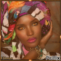 Afro Woman - Gratis geanimeerde GIF