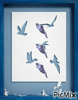 птицы - 免费动画 GIF