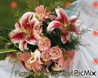 Flores da minha vida - Безплатен анимиран GIF