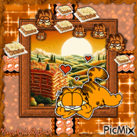 (♠)Garfield in Lasagna Land(♠) animowany gif