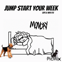 Jump start your week - GIF animasi gratis