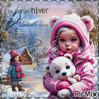 Enfant en Hiver Animated GIF