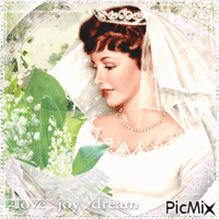 Bride with lilies of the valley - Vintage