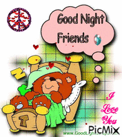 Good NIGHT Dear Hearts! - Ingyenes animált GIF