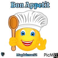bon appetit animovaný GIF