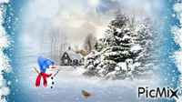 Зимняя сказка animovaný GIF