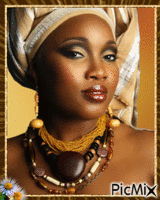 Beautiful African woman - Ingyenes animált GIF