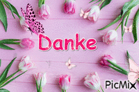 Danke - GIF animado grátis