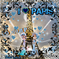 BONJOUR J <3 PARIS - GIF animado grátis