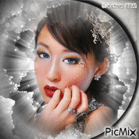 Portrait femme par BBM 动画 GIF