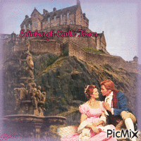 Concours : Couple princier devant un château - Gratis geanimeerde GIF