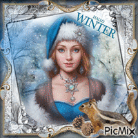 Winter Postkarte